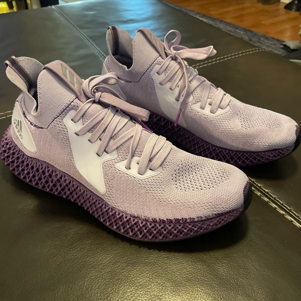 CUSTOMIZED Adidas AlphaEdge 4D Reflective Purple Men's Size 10 Shoes FV4687